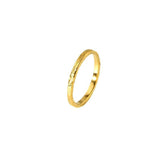 Texture 18K Gold Plated Ring (With Box)