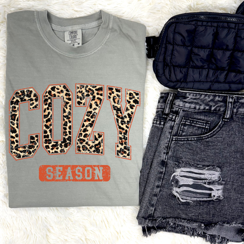 Leopard Cozy Graphic Tee & Sweatshirt