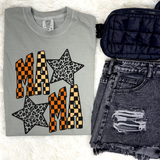 Checkered Mama Star Graphic Tee & Sweatshirt