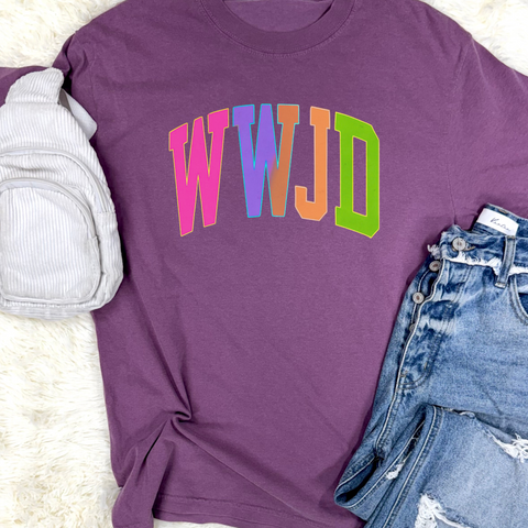Neon WWJD Graphic Tee
