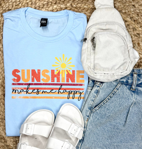 Sunshine Makes Me Happy Graphic Tee