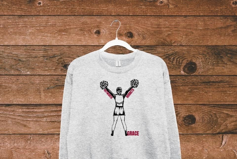 Custom cheerleading sweatshirt