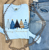 Blue Christmas Short or Long Sleeve Graphic Tee