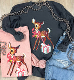 Deer Present Short or Long Sleeve Graphic Tees