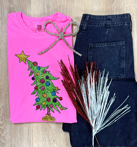 Glitter Tree Graphic Tee