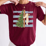Christmas Cross Crewneck or Tee