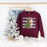 Christmas Cross Crewneck or Tee
