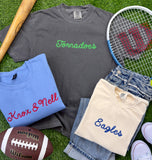Custom Chain-stitched Short Sleeve Tees