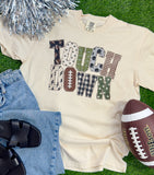 Touchdown Pattern Football Custom Sweatshirt or Tee