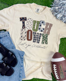 Touchdown Pattern Football Custom Sweatshirt or Tee