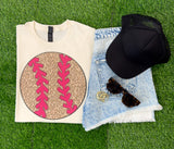 Leopard Softball or Baseball Tee