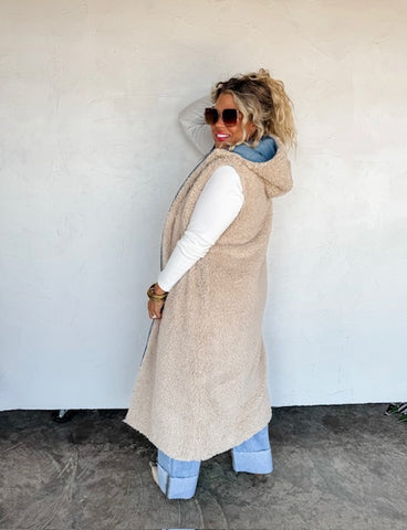 PRE ORDER- Reversible Sherpa Puffer Vest