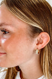 Natural Elements Gold Micro Stone Hoop Earrings