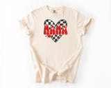 Valentines Checkered Mama graphic tee