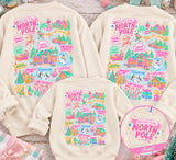 North Pole Front & Back Adult and Youth Christmas Sweatshirts