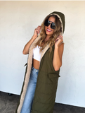 PRE ORDER- Reversible Sherpa Puffer Vest