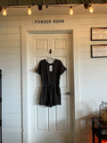 Grey short sleeve romper