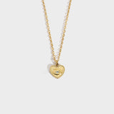 14K Gold Plated Asymmetrical Pendant Necklace
