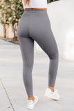Grey Arch Waist Sports Yoga Leggings