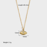 14K Gold Plated Asymmetrical Pendant Necklace